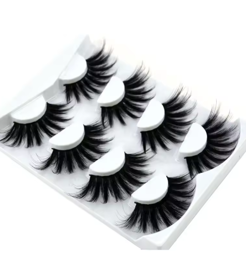 4 pairs of natural mink eyelashes 25mm eyelashes handmade eyelashes extended false eyelashes