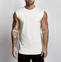 Cotton Gym Clothing Mens Workout Sleeveless Shirt Bodybuilding Tank Top Fitness Sportswear Mens Vests Muscle Singlets Tanktop