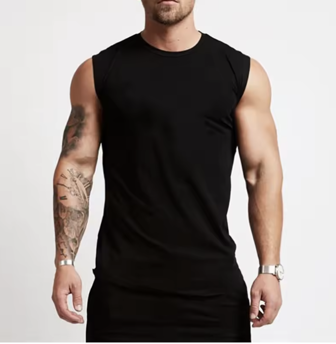 Cotton Gym Clothing Mens Workout Sleeveless Shirt Bodybuilding Tank Top Fitness Sportswear Mens Vests Muscle Singlets Tanktop