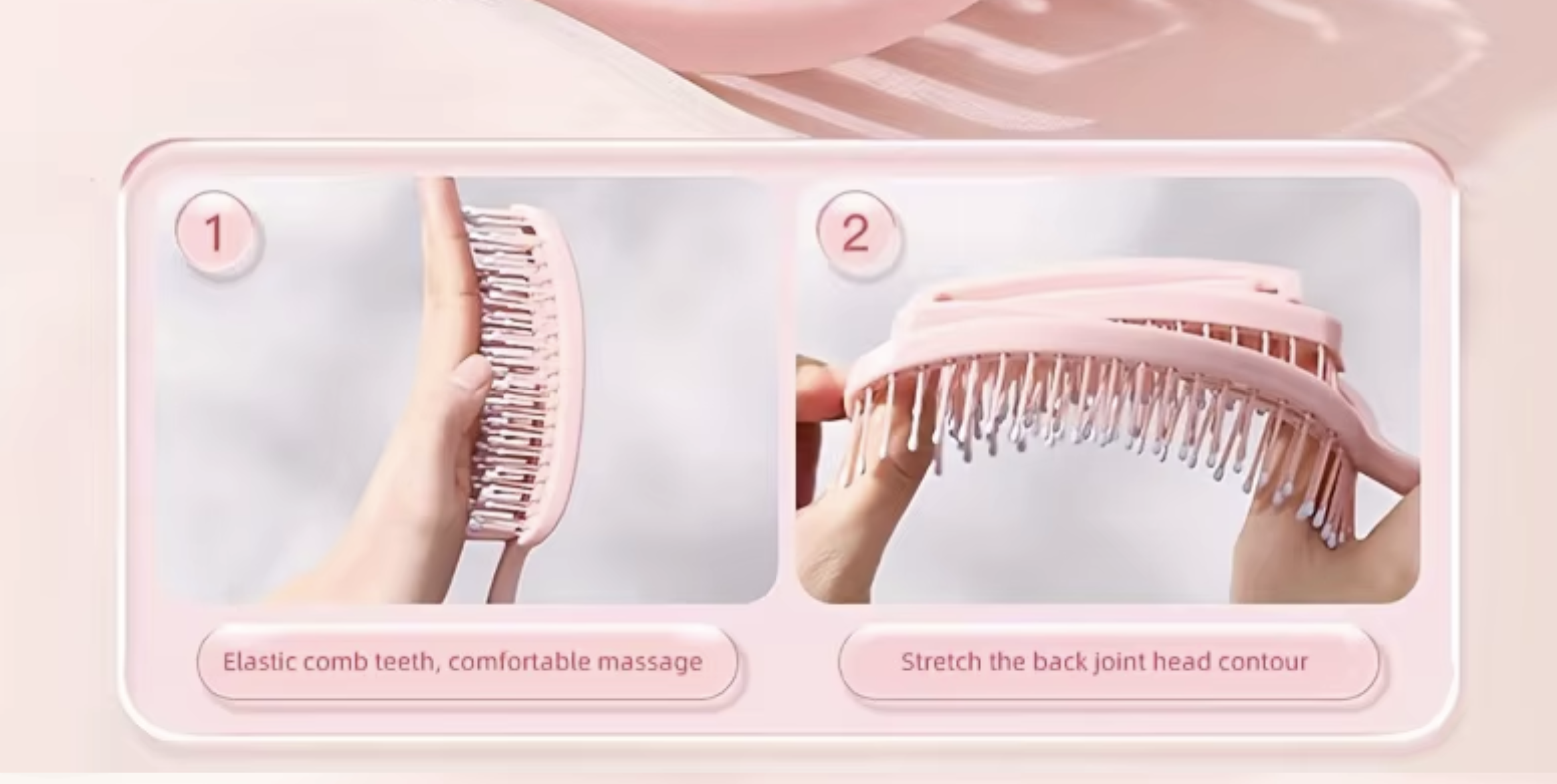 New Volumizing Detangling Hair Massage comb Hair Massage Comb with Hollowed-Out Design hair styling tools for real hair wigs