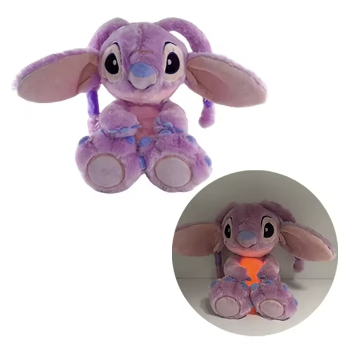Stitch Breathing Plush Toy – Soft Peluche with Music & Light, Comfort Sleep Toy for Children