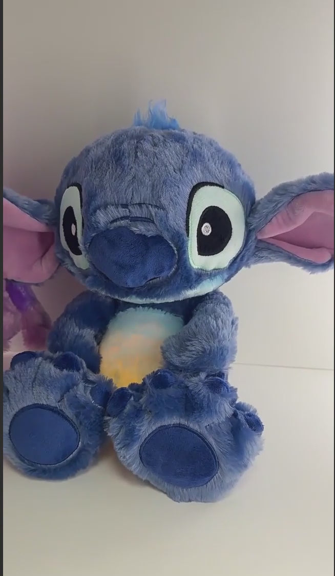 Stitch Breathing Plush Toy – Soft Peluche with Music & Light, Comfort Sleep Toy for Children